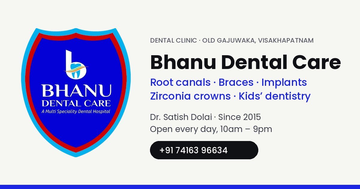 Bhanu Dental Care website